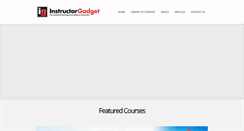 Desktop Screenshot of instructorgadget.com