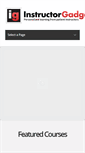 Mobile Screenshot of instructorgadget.com